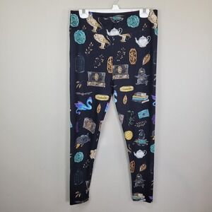 P&S Designs Wizard Theme Polyester Spandex Ankle Leggings Tall‎ And Curvy